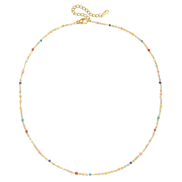 Wholesale Necklace Stainless Steel Handmade O Word Chain Geometric Style For Women
