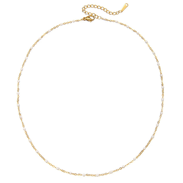 Wholesale Necklace Stainless Steel Handmade O Word Chain Geometric Style For Women