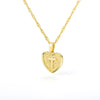 Wholesale Necklace Stainless Steel Hiphop Style Love Heart Letter Pendant Chain