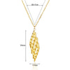 Wholesale Necklace Stainless Steel 18K Gold Electroplating Double Layer Cross Chain Love Pendant