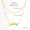 Wholesale Necklace Stainless Steel 18K Gold Geometric Electroplated Women's Fashion