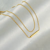 Wholesale Necklace Stainless Steel 18K Gold Geometric Electroplated Women's Fashion