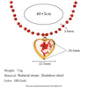Wholesale Necklace Stainless Steel 18K Gold Plated Heart Shape Dried Flower Photo Box Glass Bead