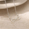 Wholesale Necklace Stainless Steel 18K Goldplated Geometric Eternal Infinity 8Shaped Pendant For Women