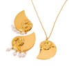 Wholesale Necklace Stainless Steel 18K Ins Style Geometric Electroplating