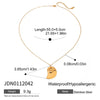 Wholesale Necklace Stainless Steel 18K Ins Style Geometric Electroplating