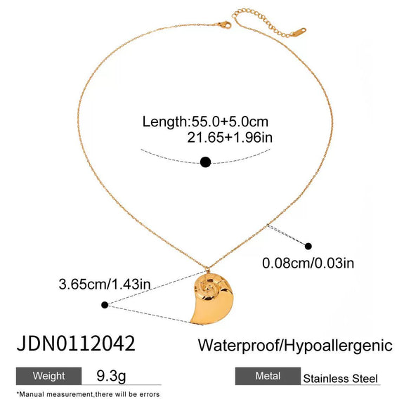Wholesale Necklace Stainless Steel 18K Ins Style Geometric Electroplating