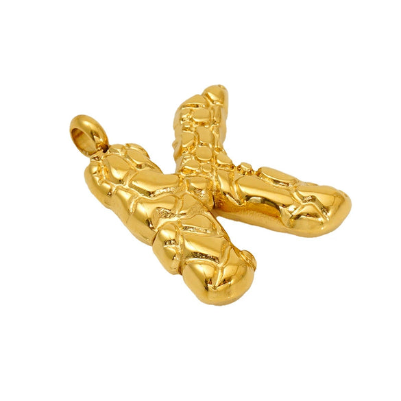 Wholesale Necklace Stainless Steel Letter Embossed Electroplating Design For Men And Women