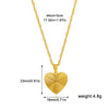 Wholesale Necklace Stainless Steel Light Luxury Heart Shape Butterfly Pendant Water Wave Chain Electroplated