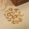 Wholesale Necklace Stainless Steel Light Luxury Style With Diamond Inlay Heart Bow Star Shapes O Shaped Chain For Women