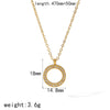 Wholesale Necklace Stainless Steel Light Luxury Style With Diamond Inlay Heart Bow Star Shapes O Shaped Chain For Women