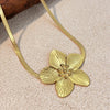 Wholesale Necklace Stainless Steel Retro Ushape Electroplating Cross Chain For Unisex