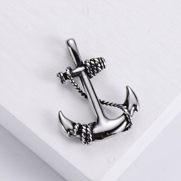 Wholesale Necklace Stainless Steel Ship Anchor Doll Style Electroplating Jewelry