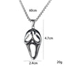 Wholesale Necklace Stainless Steel Skull Mask Ghostface Pendant Hip Hop Style With Cartoon Characters Leaves U Shape Geometric Animal Zodiac Patterns