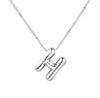 Wholesale Necklace Stainless Steel Titanium Steel Ball Chain Chubby Bubble Letter English Electroplated For Women