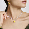 Wholesale Necklace Stainless Steel Titanium Steel Fruit Geometric Handmade Electroplated