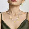 Wholesale Necklace Stainless Steel Titanium Steel Fruit Geometric Handmade Electroplated