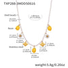 Wholesale Necklace Stainless Steel Titanium Steel Fruit Geometric Handmade Electroplated