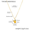 Wholesale Necklace Stainless Steel Titanium Steel Fruit Geometric Handmade Electroplated