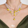 Wholesale Necklace Stainless Steel Titanium Steel Fruit Geometric Handmade Electroplated