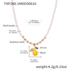 Wholesale Necklace Stainless Steel Titanium Steel Fruit Geometric Handmade Electroplated