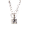 Wholesale Necklace Stainless Steel Titanium Steel Geometric Letter Electroplated