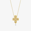 Wholesale Necklace Stainless Steel Titanium Steel Geometric Light Luxury Style Electroplating Baroque Pearl Zircon Diamond