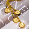 Wholesale Necklace Stainless Steel Titanium Steel Geometric Natural Electroplating Women's