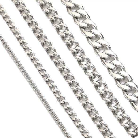 Wholesale Necklace Stainless Steel Titanium Steel Geometric Nk Chain Electroplating Punk Simple Unisex
