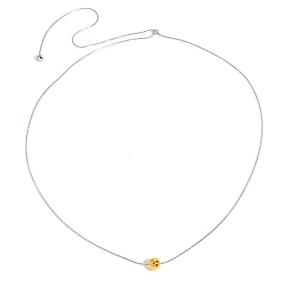 Wholesale Necklace Stainless Steel Titanium Steel Geometric Round Electroplated