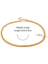 Wholesale Necklace Stainless Steel Titanium Steel Geometric Twist Chain Electroplated