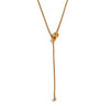 Wholesale Necklace Stainless Steel Titanium Steel Geometric Yshaped Electroplating Fashion Simple Drawstring Transfer Beads Clavicle Chain For Women