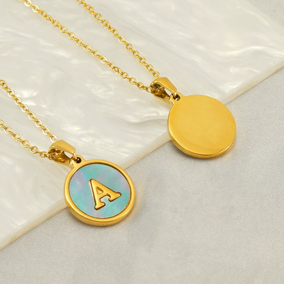 Wholesale Necklace Stainless Steel Titanium Steel Letter Electroplated Fashion Women's Style