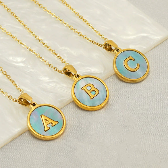 Wholesale Necklace Stainless Steel Titanium Steel Letter Electroplated Fashion Women's Style