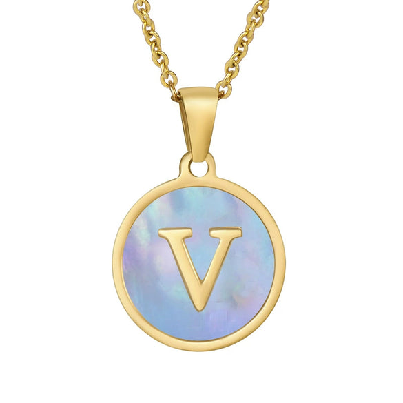 Wholesale Necklace Stainless Steel Titanium Steel Letter Electroplated Fashion Women's Style