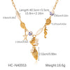 Wholesale Necklace Stainless Steel Titanium Steel Ocean Style Animal Zodiac Star Geometric Starfish Shell Conch Electroplated