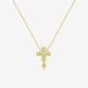 Wholesale Necklace 925 Sterling Silver Cross Zircon Electroplated Geometric Design For Women
