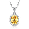 Wholesale Necklace 925 Sterling Silver Cultivated High Carbon Diamond Geometric Light Luxury Style