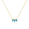 Wholesale Necklace 925 Sterling Silver Drop Crown Geometric Electroplated Women's Fashion