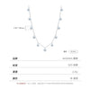 Wholesale Necklace 925 Sterling Silver Dropshaped Diamond Allmatching Women's Clavicle Chain