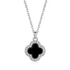 Wholesale Necklace 925 Sterling Silver Flower Clover Electroplated Women's Fashion