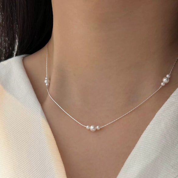 Wholesale Necklace 925 Sterling Silver Geometric Cross Chain Electroplating