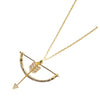 Wholesale Necklace 925 Sterling Silver Geometric Cupid's Arrow Electroplated