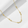 Wholesale Necklace 925 Sterling Silver Geometric Diamond Stacked Design For Women