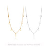 Wholesale Necklace 925 Sterling Silver Geometric Disc Electroplated O Word Chain For Women
