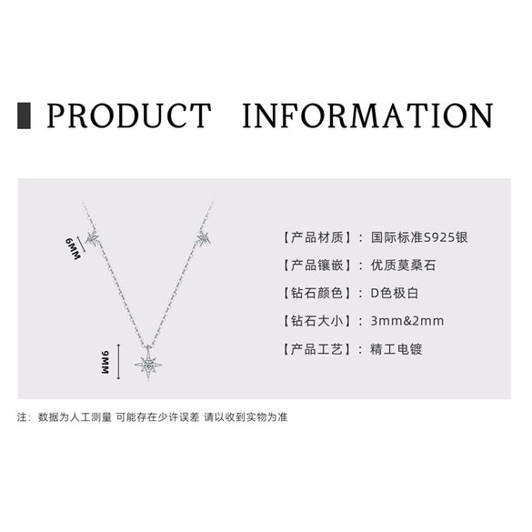 Wholesale Necklace 925 Sterling Silver Geometric Pendant Set With Diamonds Minimalist Style For Women