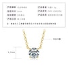 Wholesale Necklace 925 Sterling Silver Geometric Pendant Set With Diamonds Minimalist Style For Women