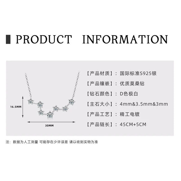 Wholesale Necklace 925 Sterling Silver Geometric Pendant Set With Diamonds Minimalist Style For Women