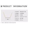 Wholesale Necklace 925 Sterling Silver Geometric Pendant Set With Diamonds Minimalist Style For Women