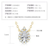 Wholesale Necklace 925 Sterling Silver Geometric Pendant Set With Diamonds Minimalist Style For Women